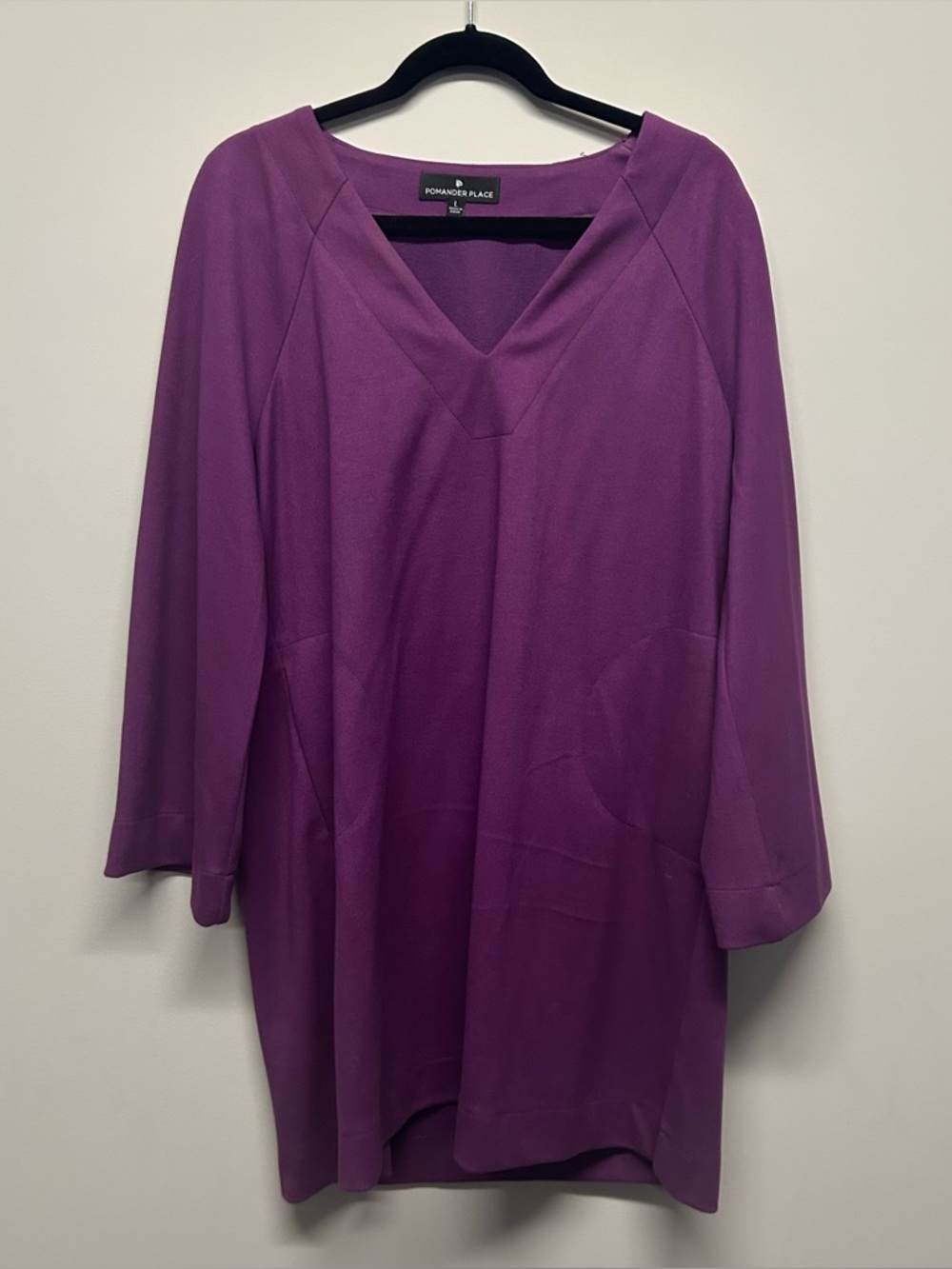 Purple Women's V-Neck Shift Dress by Tuckernuck